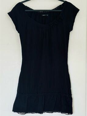 Soft Cotton Dress with Lace Trim (Size 2/XS)
